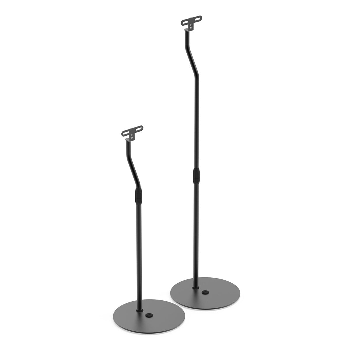 Kanto SLH Universal Height Adjustable Satellite Speaker Stands - Pair (Black)