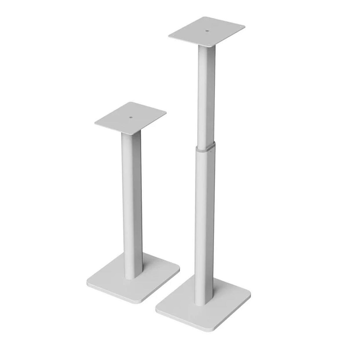Kanto SPHW Universal Height Adjustable Bookshelf Speaker Stands - Pair (White)