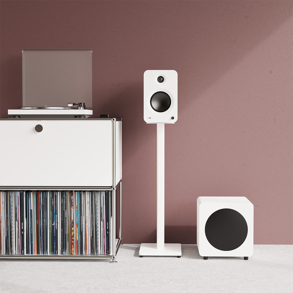 Kanto ST28W 28" Universal Bookshelf Speaker Floor Stands - Pair (White)