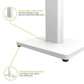 Kanto ST28W 28" Universal Bookshelf Speaker Floor Stands - Pair (White)