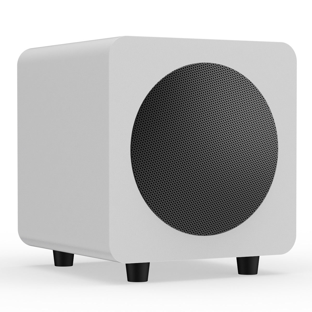 Kanto SUB6 6" Powered Subwoofer Bundle with AudioQuest Jack Russell Subwoofer Cable - 4m (White)