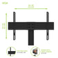 Kanto TTS140 Height Adjustable and Swivelling Tabletop TV Stand for 40" - 90" TVs