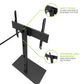 Kanto TTS140 Height Adjustable and Swivelling Tabletop TV Stand for 40" - 90" TVs
