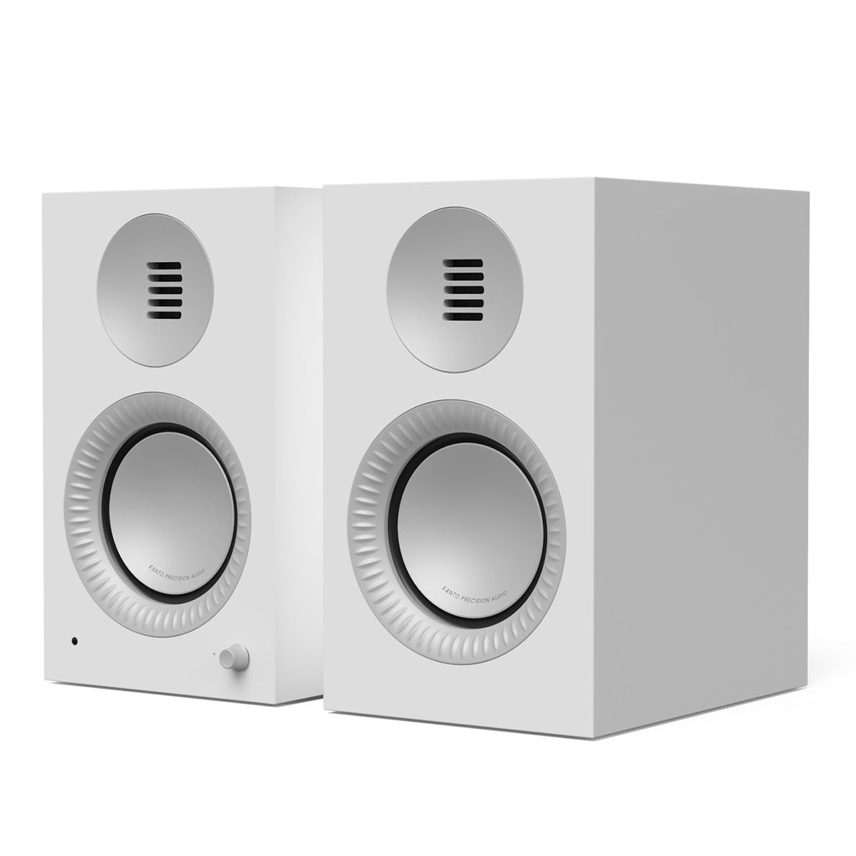 Kanto TUK G2 Powered Speakers Bundle with AudioQuest Jack Russell Subwoofer Cable - 4m (White)