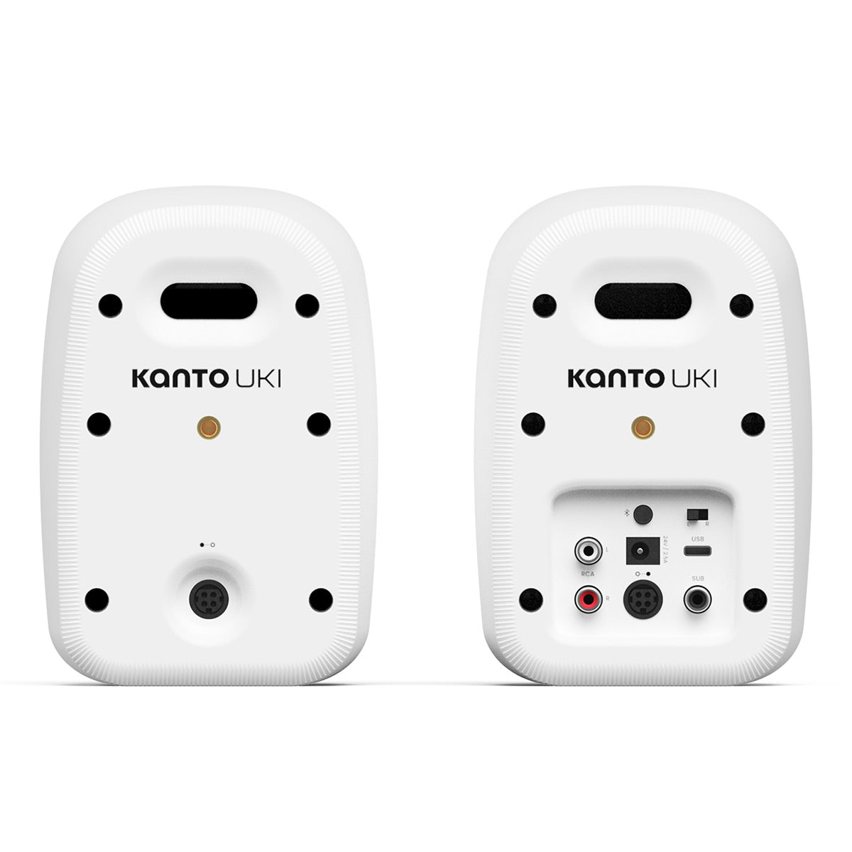Kanto UKI Bluetooth Desktop Speakers - Pair (Chalk)