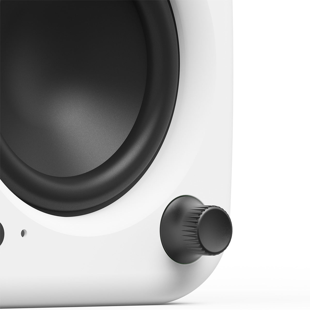 Kanto UKI Bluetooth Speakers Bundle with AudioQuest Jack Russell Subwoofer Cable - 4m (White)