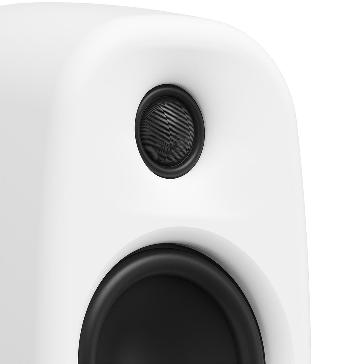 Kanto UKI Bluetooth Speakers Bundle with AudioQuest Jack Russell Subwoofer Cable - 4m (White)