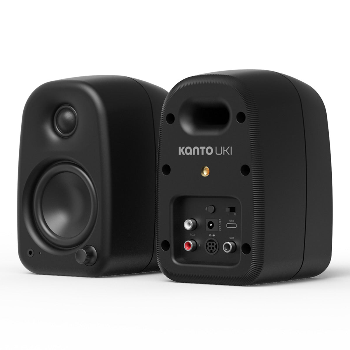 Kanto UKI Bluetooth Desktop Speakers - Pair (Onyx)