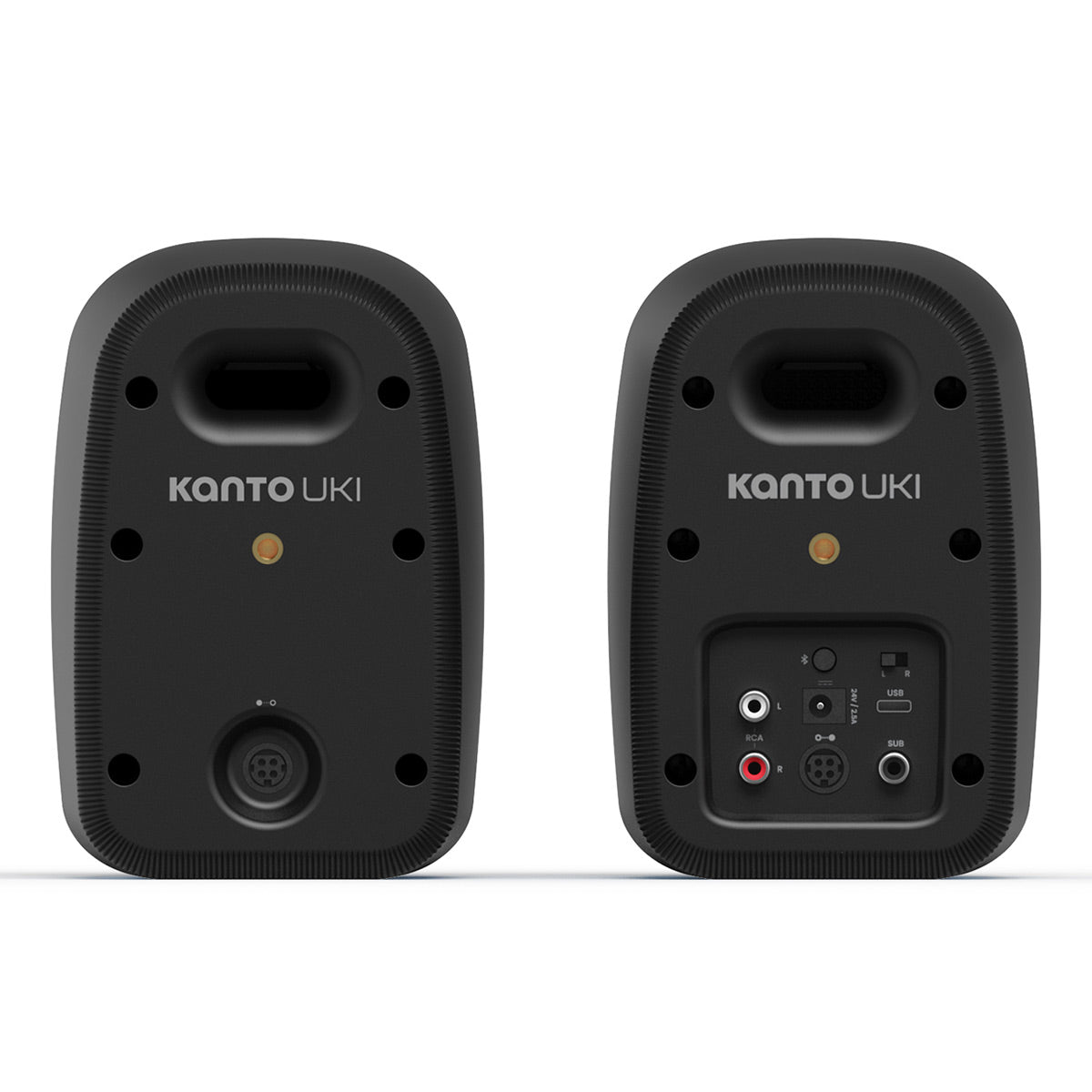 Kanto UKI Bluetooth Speakers Bundle with AudioQuest Jack Russell Subwoofer Cable - 4m (Black)