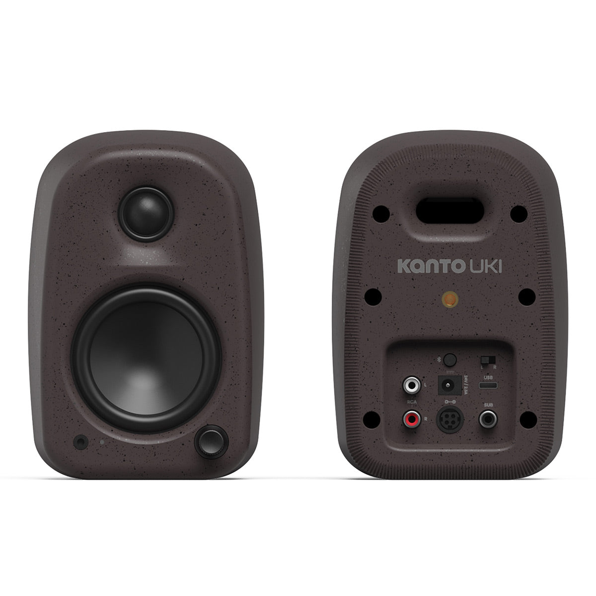 Kanto UKI Bluetooth Desktop Speakers - Pair (Pumice)