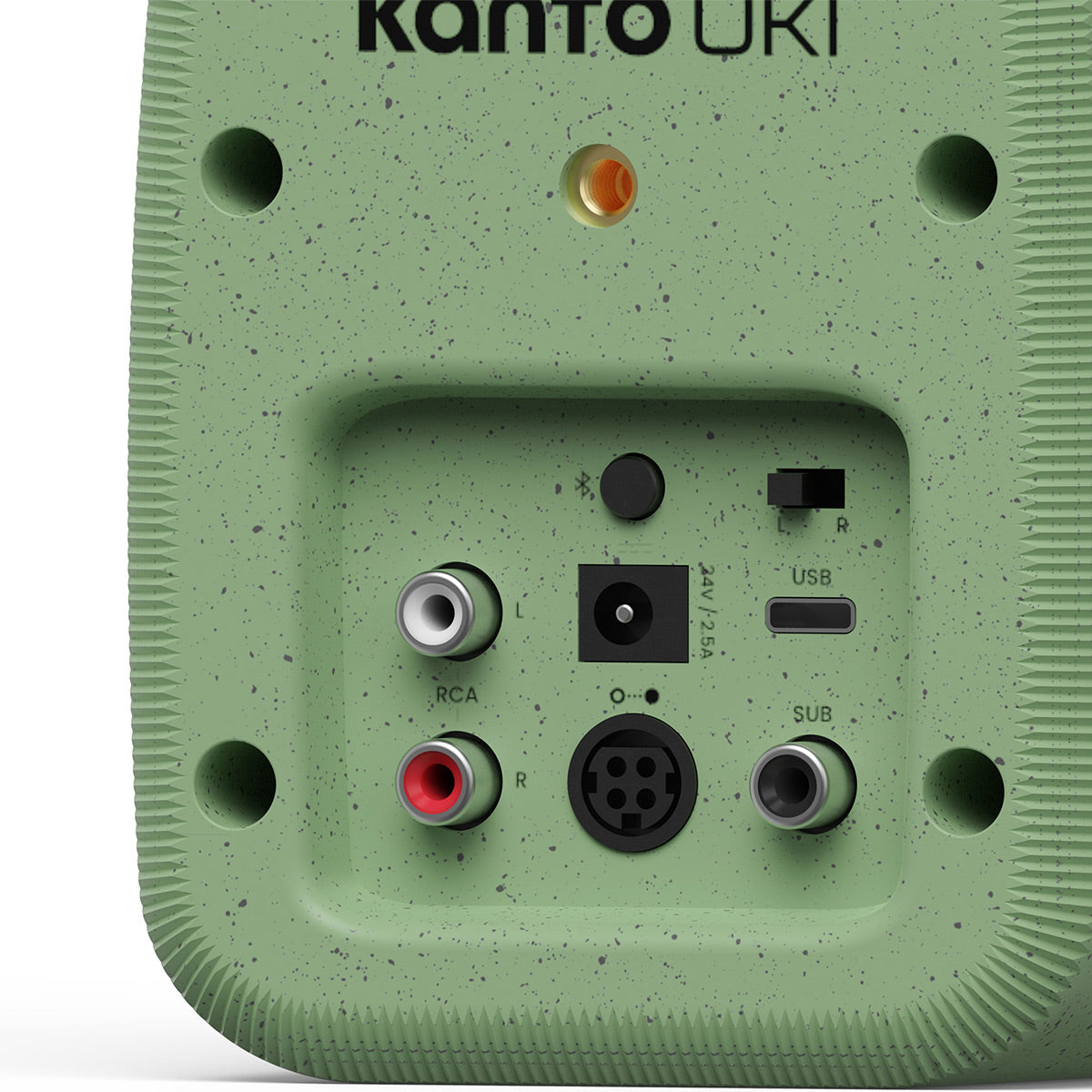 Kanto UKI Bluetooth Speakers Bundle with AudioQuest Jack Russell Subwoofer Cable - 4m (Sage)