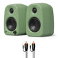 Kanto UKI Bluetooth Speakers Bundle with AudioQuest Jack Russell Subwoofer Cable - 4m (Sage)