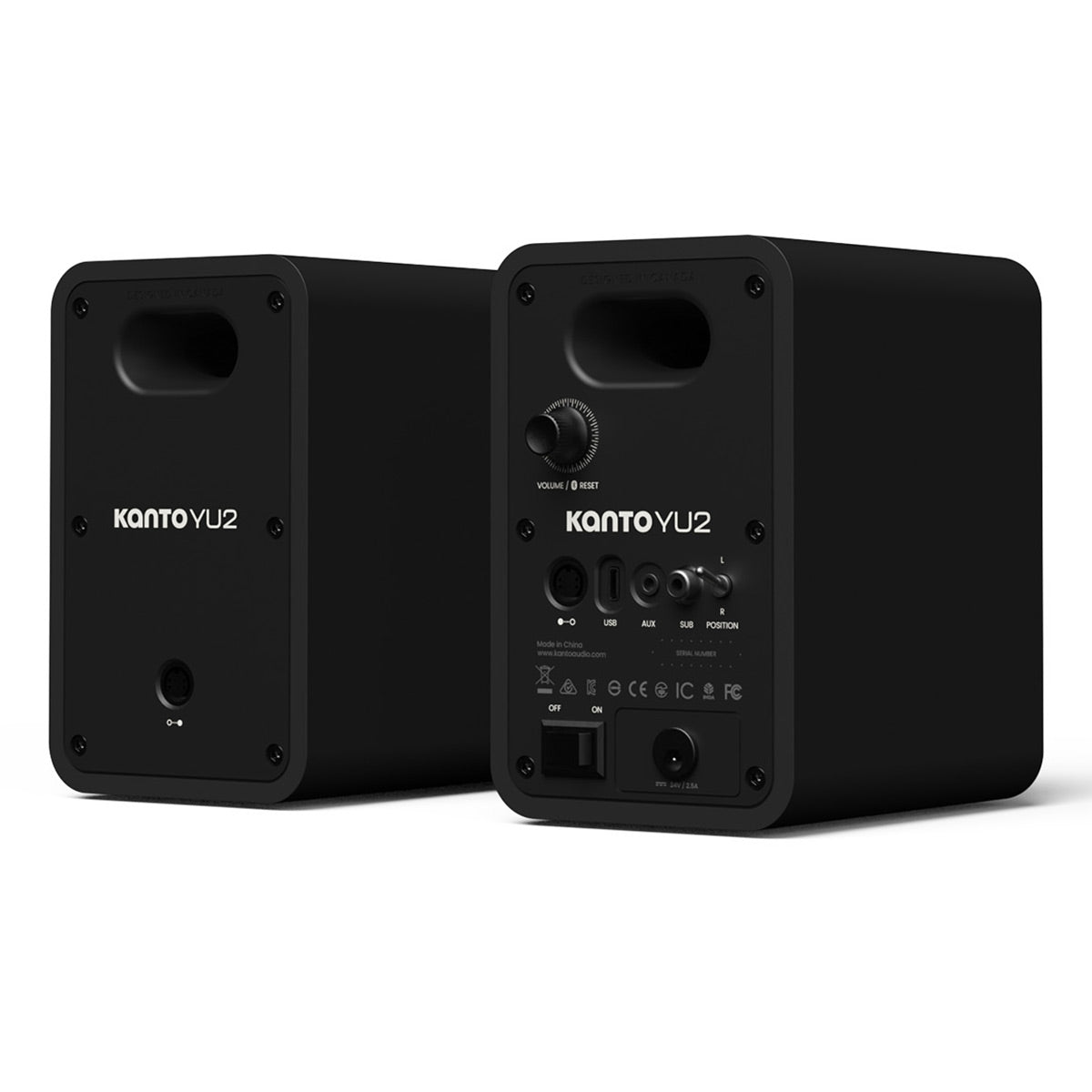 Kanto Yu2 (2nd Gen) 110 W Desktop Computer Speakers with Bluetooth 5.0 (Black)