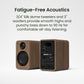 Kanto Yu2 (2nd Gen) 110 W Desktop Computer Speakers with Bluetooth 5.0 (Walnut)