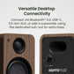 Kanto Yu2 (2nd Gen) 110 W Desktop Computer Speakers with Bluetooth 5.0 (Walnut)