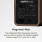 Kanto Yu2 (2nd Gen) 110 W Desktop Computer Speakers with Bluetooth 5.0 (Walnut)