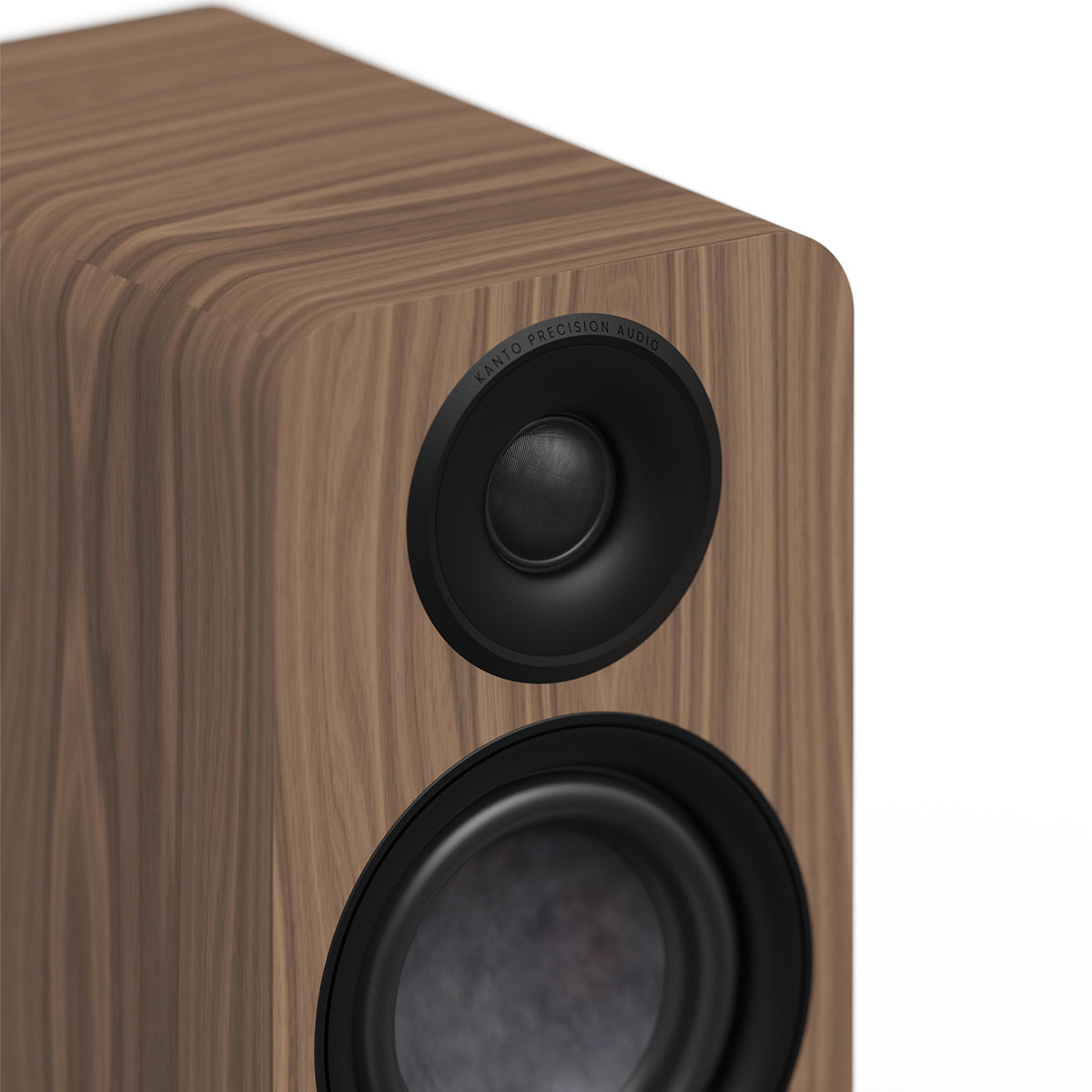 Kanto Yu4 (2nd Gen) 160W Powered Speaker System with Bluetooth 5.3 and Phono Preamp (Walnut)