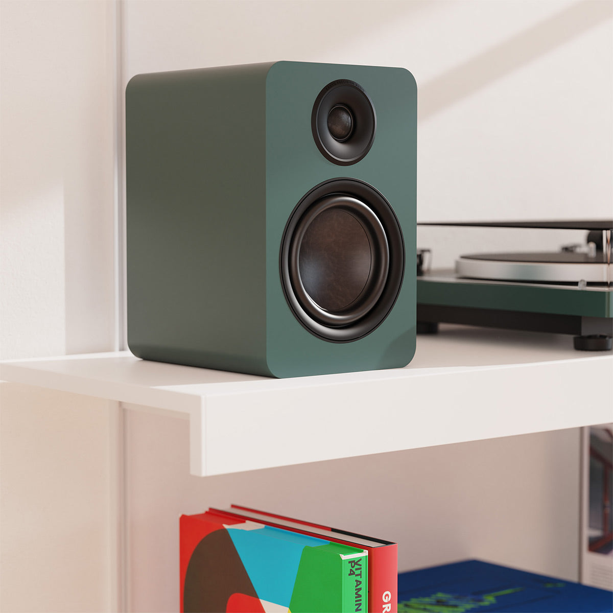 Kanto Yu6 Passive (2nd Gen) Bookshelf Speakers - Pair (Green)