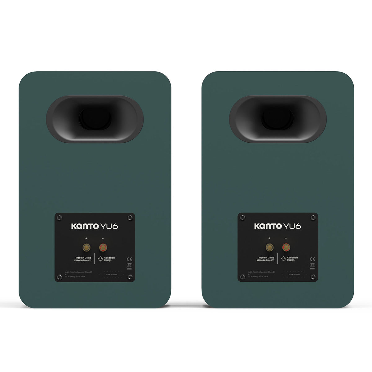 Kanto Yu6 Passive (2nd Gen) Bookshelf Speakers - Pair (Green)