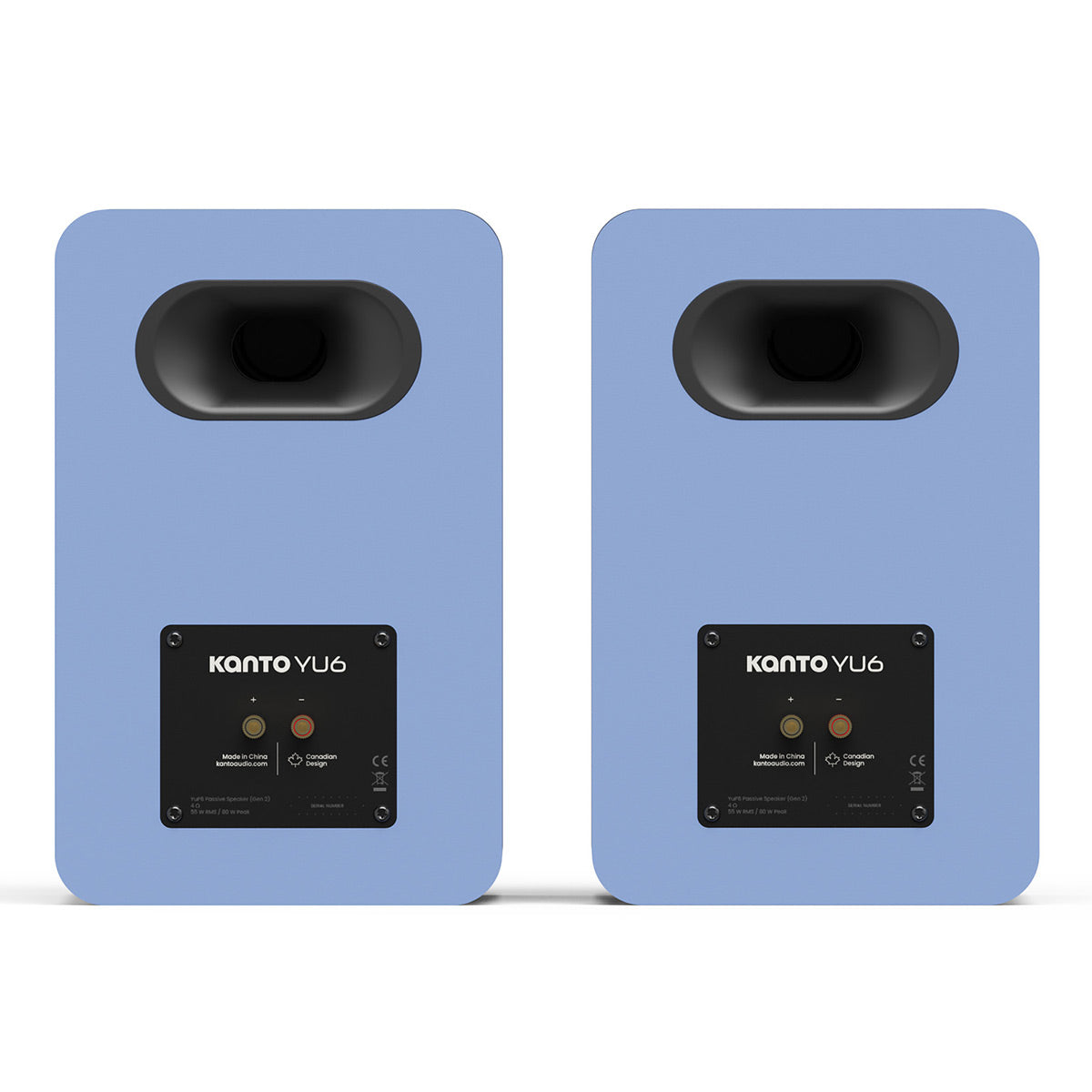 Kanto Yu6 Passive (2nd Gen) Bookshelf Speakers - Pair (Ice Blue)