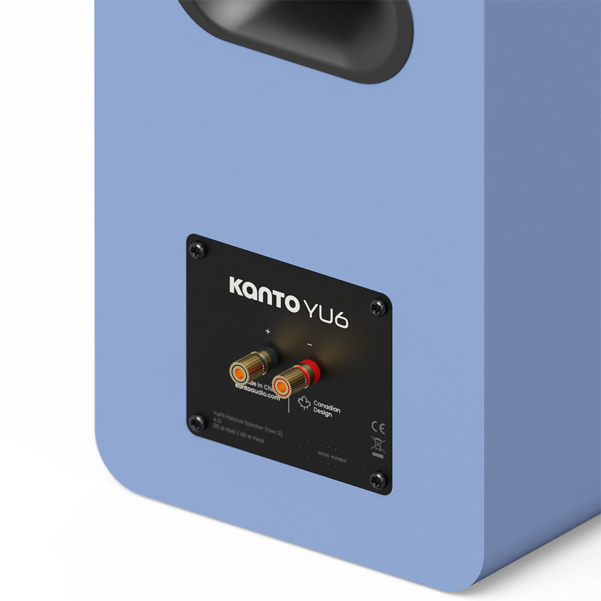 Kanto Yu6 Passive (2nd Gen) Bookshelf Speakers - Pair (Ice Blue)