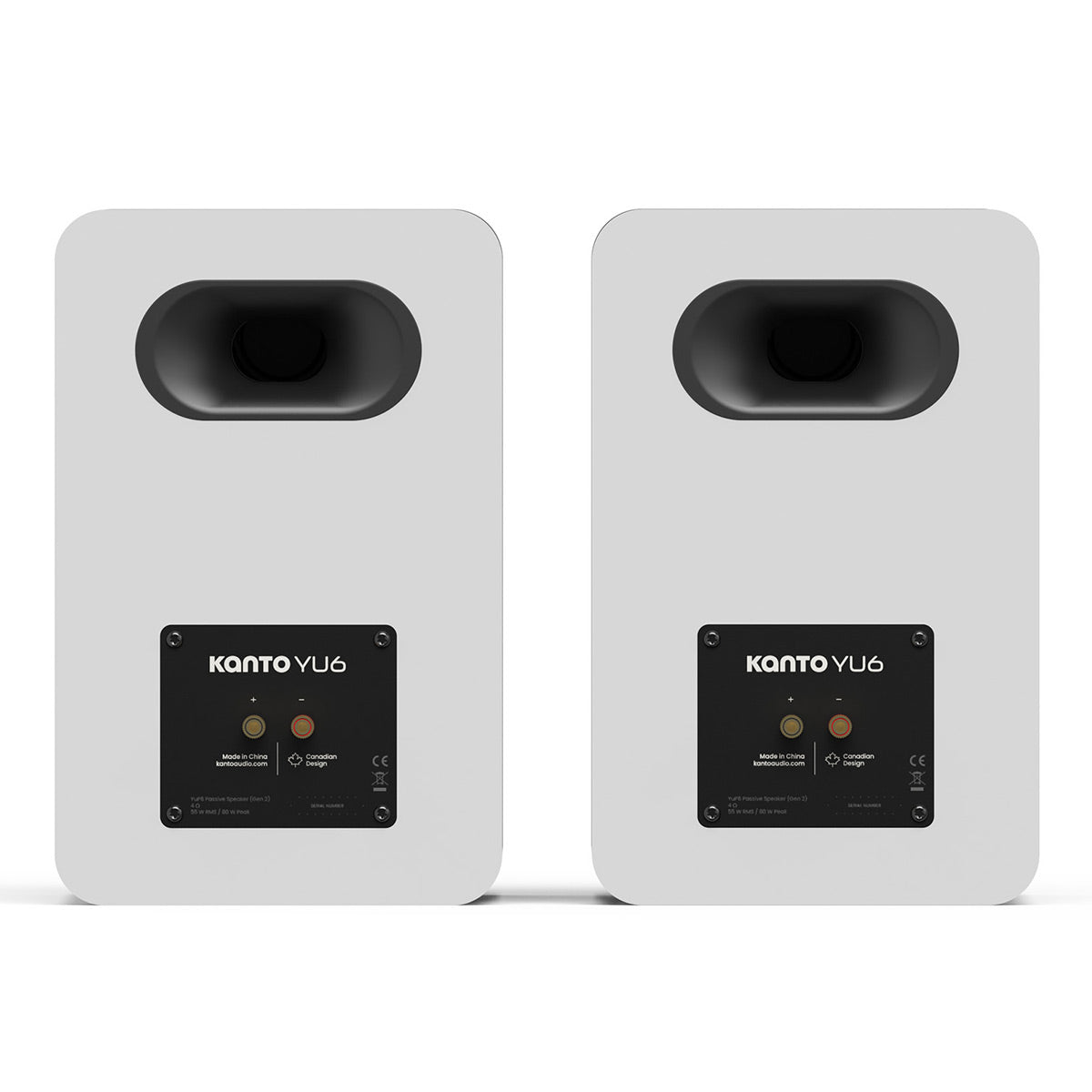 Kanto Yu6 Passive (2nd Gen) Bookshelf Speakers - Pair (White)