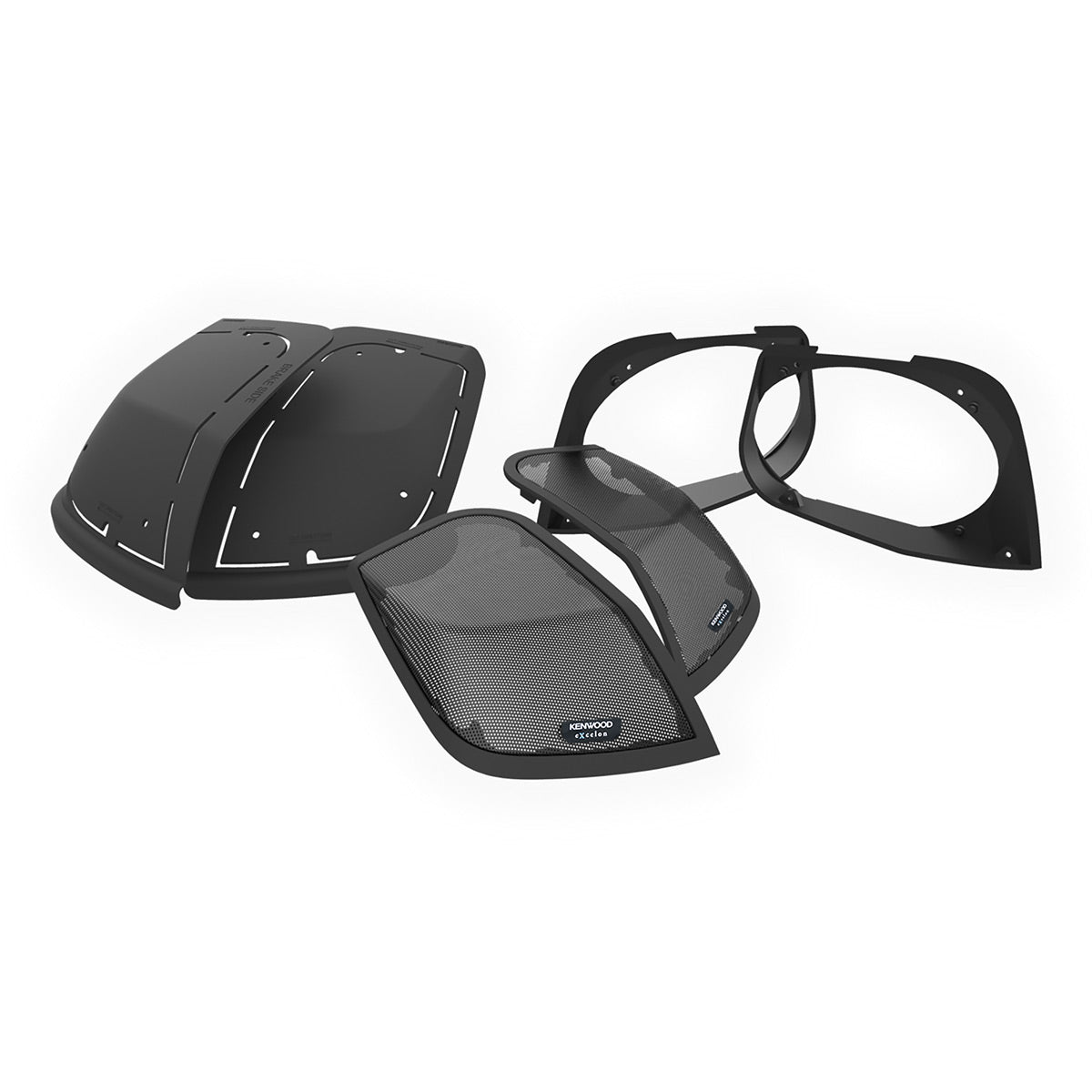 Kenwood CA-CUT14 6x9&rdquo; Cut-in Lid Kit with Grilles for Select Harley-Davidson Motorcycles