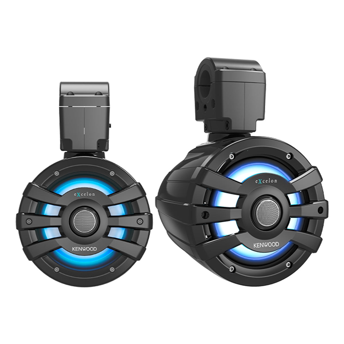 Kenwood XM65TBL 6.5 Inch 2 Way Marine & Powersports Tower Speakers - Pair (Black)