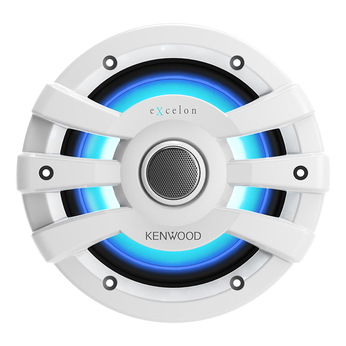 Kenwood XM65WL 6.5 Inch 2 Way Marine & Powersports Coaxial Speakers Pair (White)