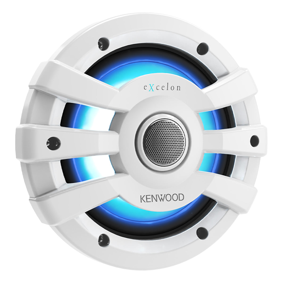 Kenwood XM65WL 6.5 Inch 2 Way Marine & Powersports Coaxial Speakers Pair (White)