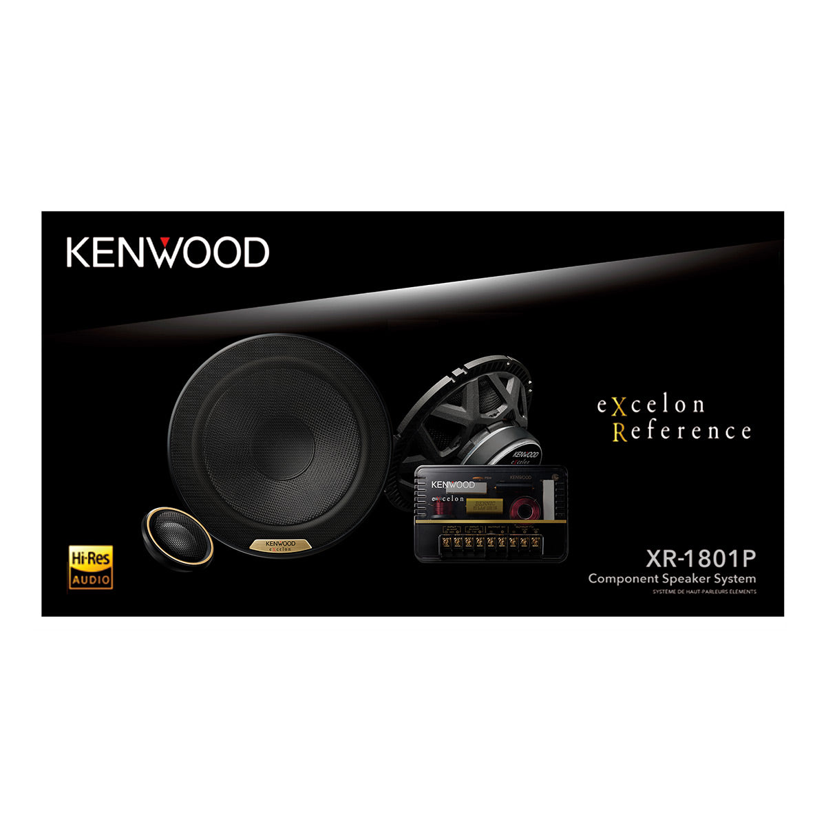 Kenwood XR-1801P 7" 2 Way Component Speaker Set with Crossovers