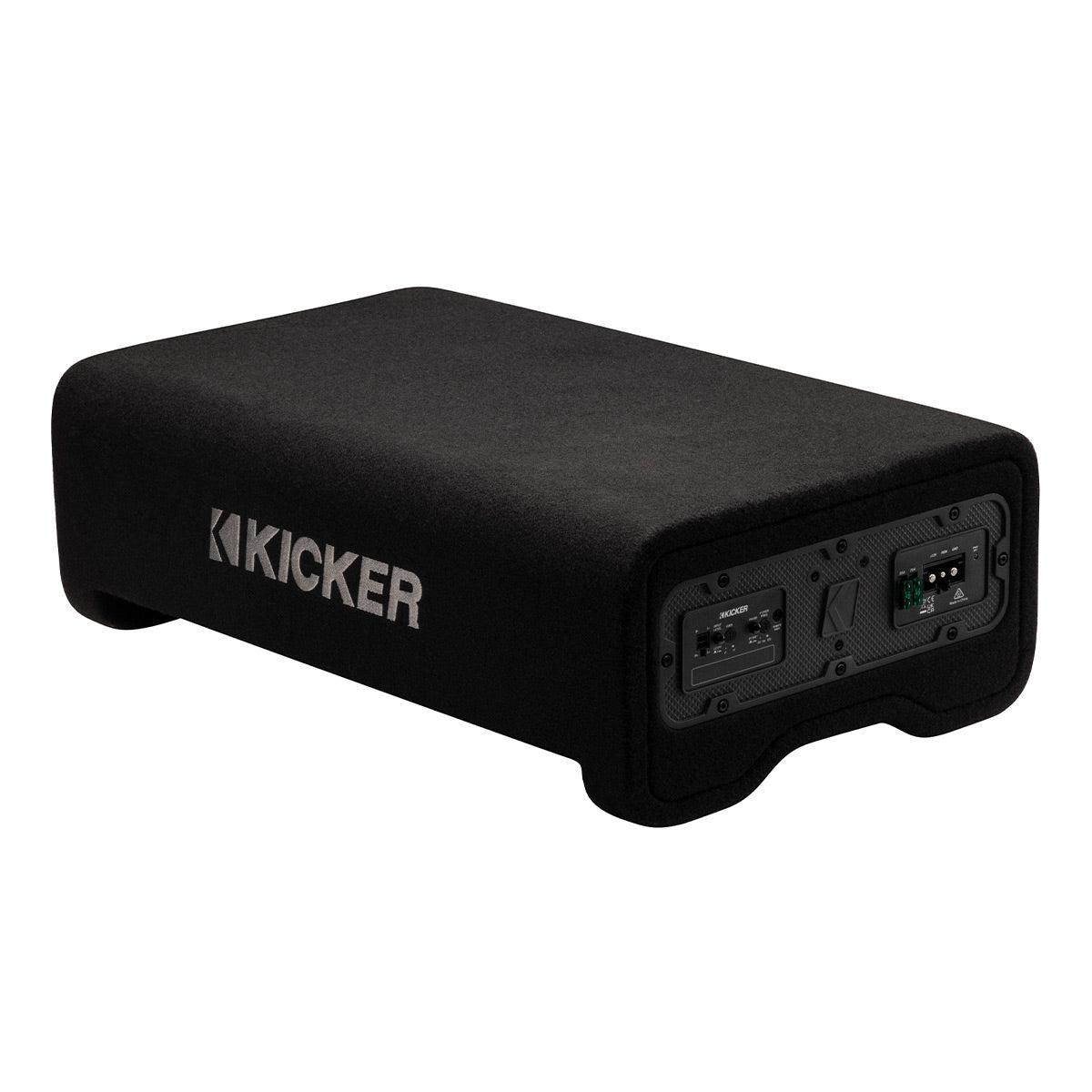 Kicker PL7TDF 12 Inch Powered Thin L7 Down Firing Subwoofer Enclosure