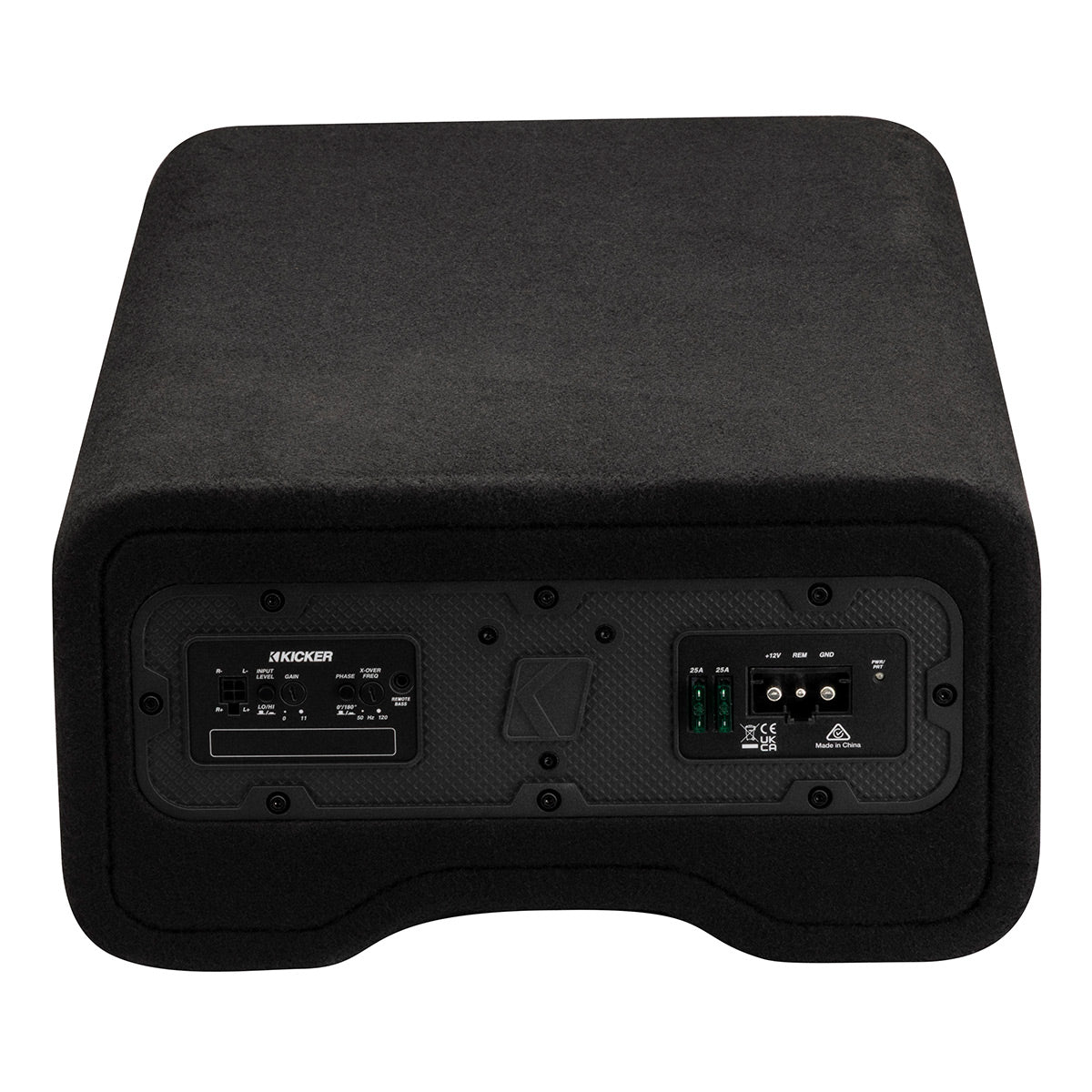 Kicker PL7TDF 12 Inch Powered Thin L7 Down Firing Subwoofer Enclosure
