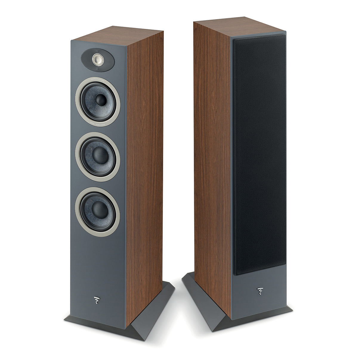 Focal Theva No.2 Slim 3-Way Bass-Reflex Floorstanding Loudspeakers - Pair (Dark Wood)