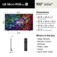 LG 100MRGB95BU 100" 4K Micro RGB evo Smart TV