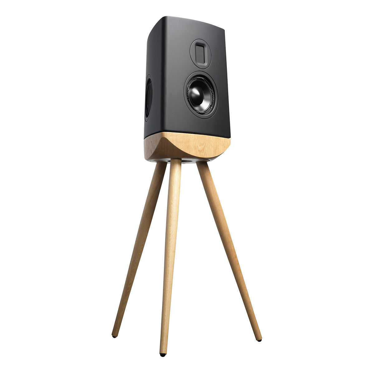 Lyngdorf Audio Cue-100 Standmount Speaker - Each (Black/Oak)