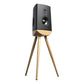 Lyngdorf Audio Cue-100 Standmount Speaker - Each (Black/Oak)