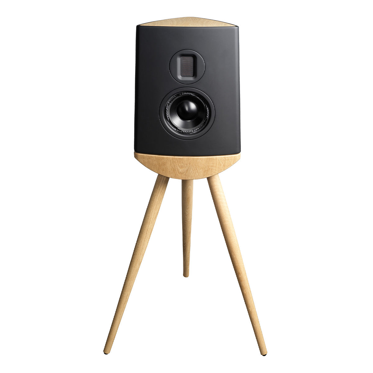 Lyngdorf Audio Cue-100 Standmount Speaker - Each (Black/Oak)