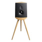 Lyngdorf Audio Cue-100 Standmount Speaker - Each (Black/Oak)