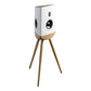 Lyngdorf Audio Cue-100 Standmount Speaker - Each (White/Oak)