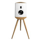 Lyngdorf Audio Cue-100 Standmount Speaker - Each (White/Oak)