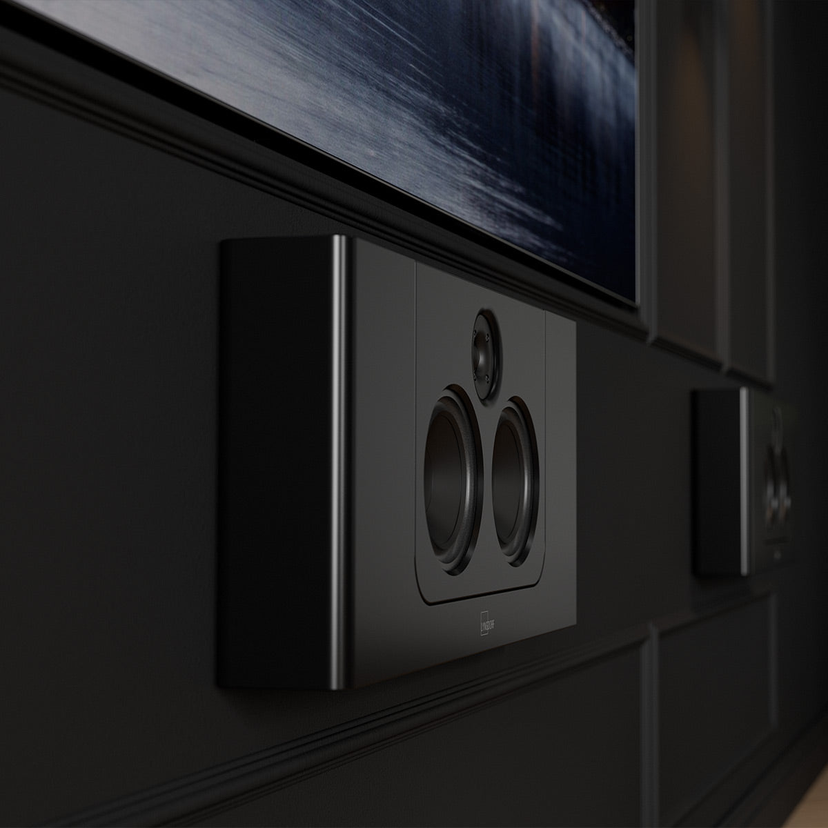 Lyngdorf Audio LCR-2 On Wall LCR Speaker (Black)