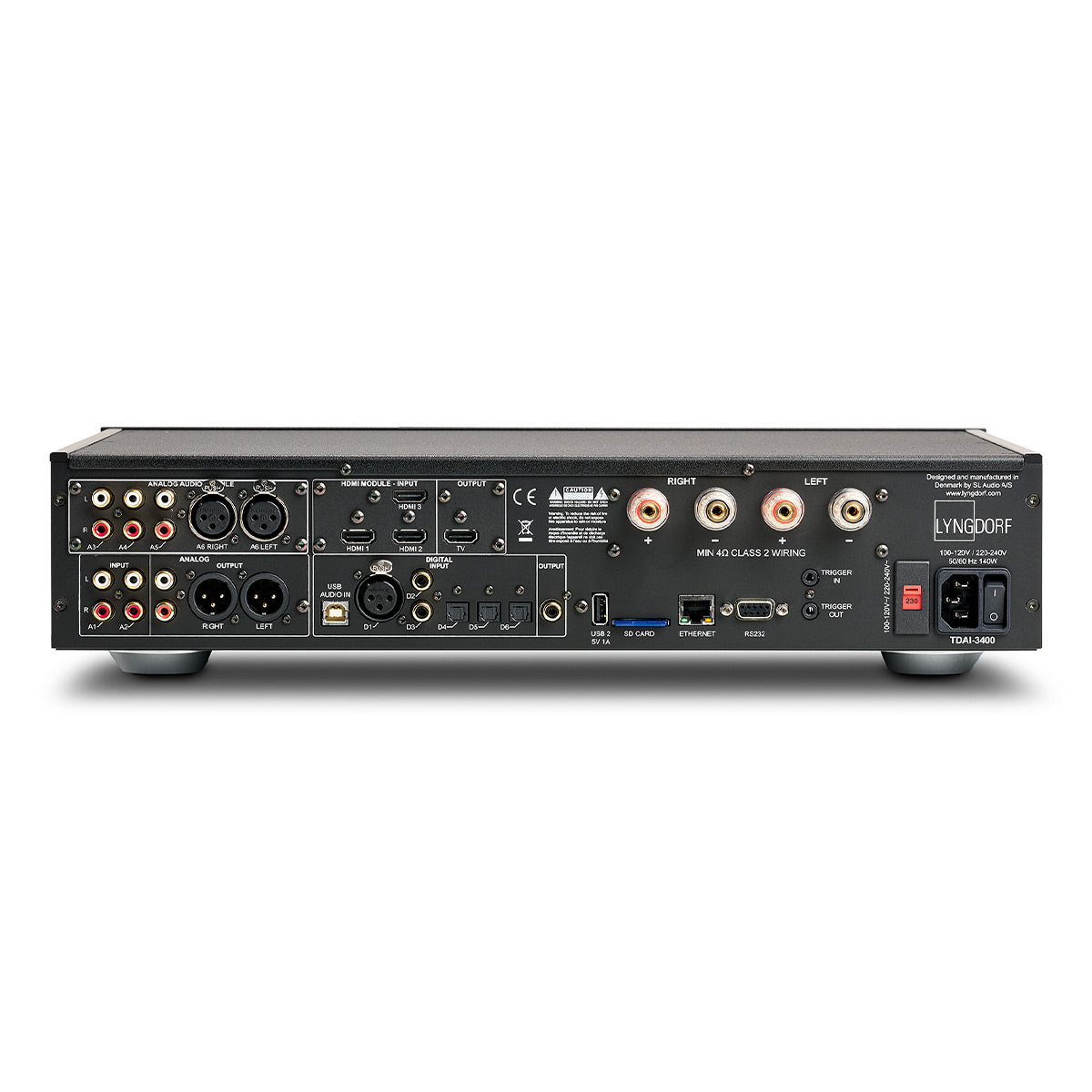 Lyngdorf Audio TDAI-3400 Streaming Digital Amplifier with HDMI & Audio Module
