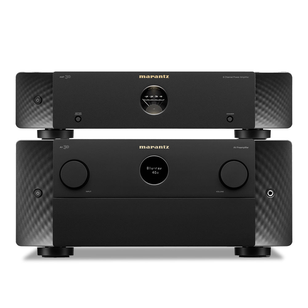 Marantz AMP 30 6 Channel Power Amplifier & AV 30 11.4 Channel Balanced AV Preamplifier