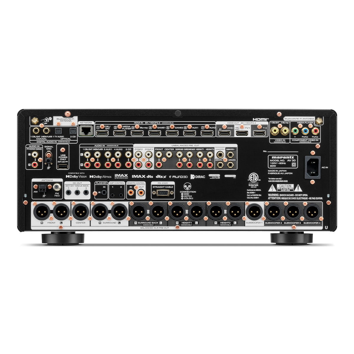 Marantz AMP 10 Reference 16 Channel Home Theater Amplifier & AV 30 11.4 Channel Balanced AV Preamplifier Bundle