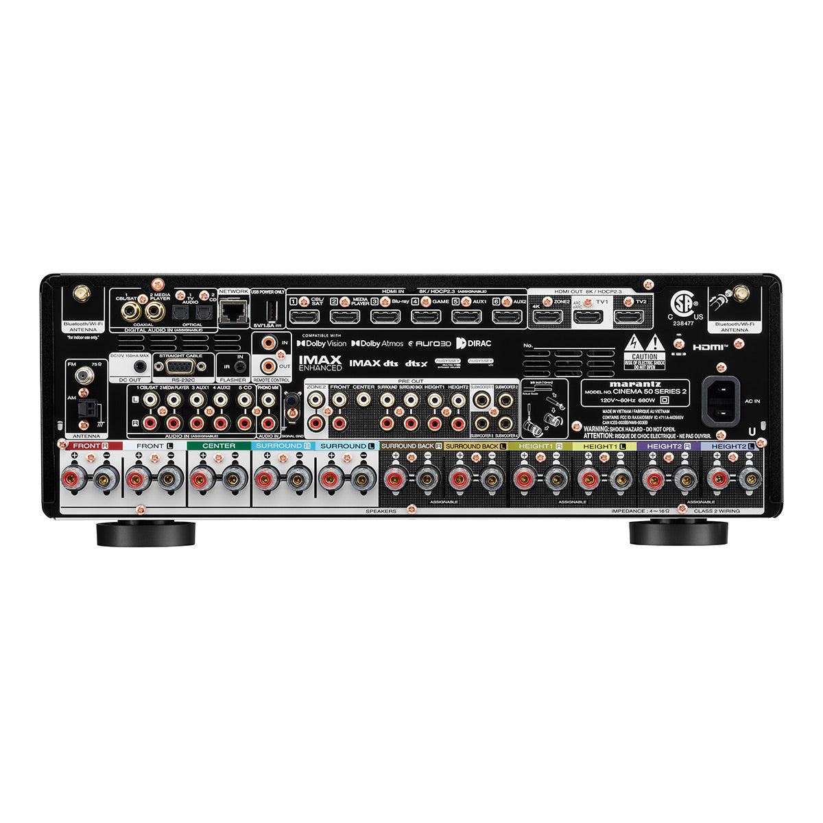 Marantz Cinema 50 S2 9.4 Channel 8K Home Theater Receiver