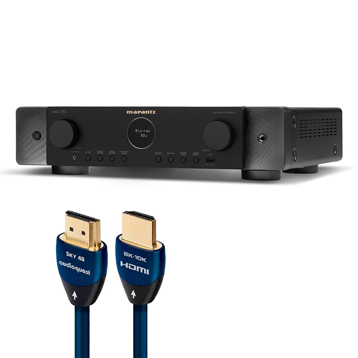 Marantz Cinema 70s Slimline 7.2 Channel Receiver & AudioQuest SKY 3m HDMI Cable