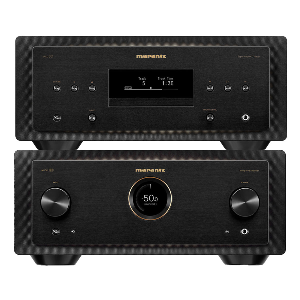 Marantz MODEL 10 Integrated Amplifier Bundle with SACD10 CD Player (Black)