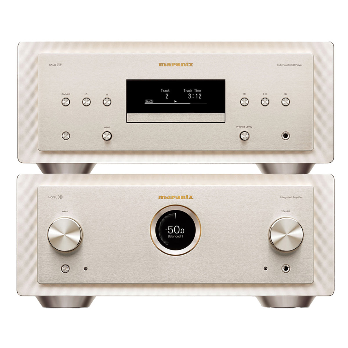Marantz MODEL 10 Integrated Amplifier Bundle with SACD10 CD Player (Champagne)