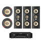 Focal 6" In Wall Speaker Bundle with Marantz NR-1510 Slim 5.2 Channel 4K AV Receiver
